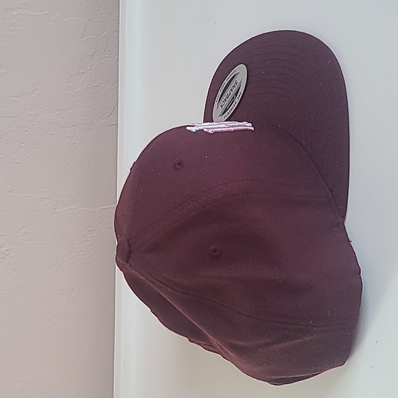 Mike's Hot Honey Heritage Snapback Hat Snapback Hat Maroon White Pink Logo - Picture 8 of 13